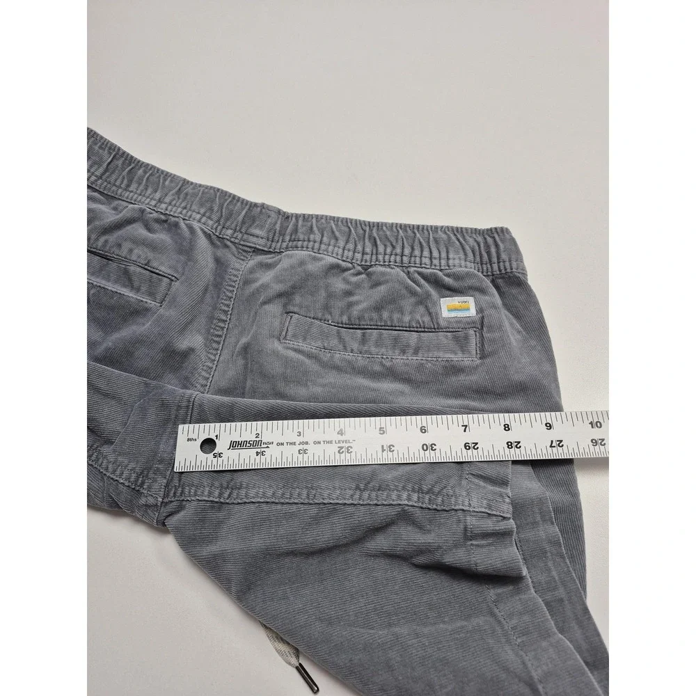 Vuori Optimist Shorts Men's Small Gray Corduroy Chino 8